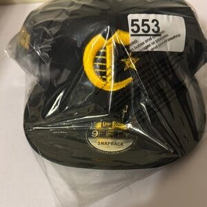 New Era Cleveland Black and Gold Snapback Hat